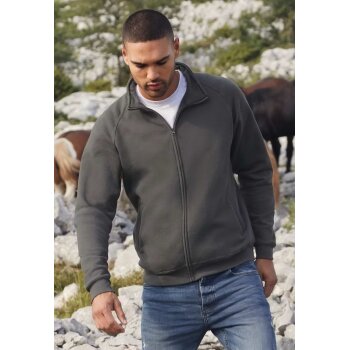 Fruit of the Loom Classic Sweat Jacket | Herren Graphit M
