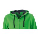 James&Nicholson Men´s Hooded Jacket | Kapuzen Sweatshirt Jacke Herren Black | Carbon   XL