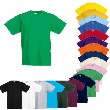 Fruit of the Loom Kids´ Valueweight T | T-Shirt Kinder Baumwolle Jungens  Mädchen