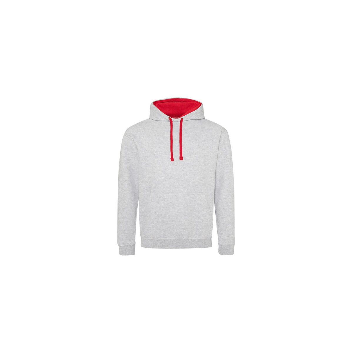 Heather Grey Fire Red