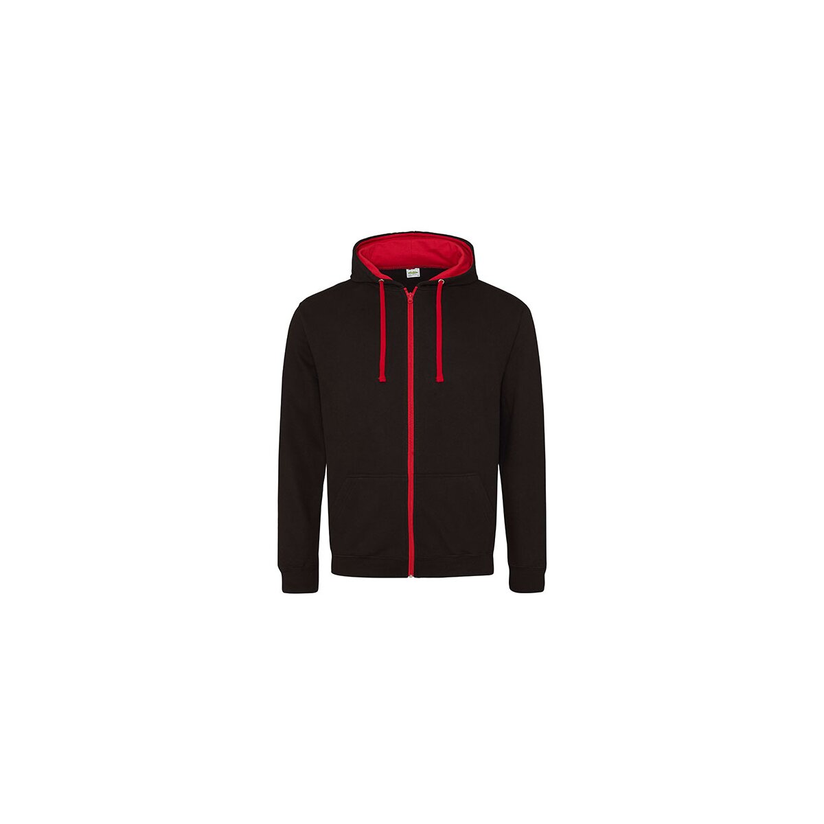 Jet Black  Fire Red